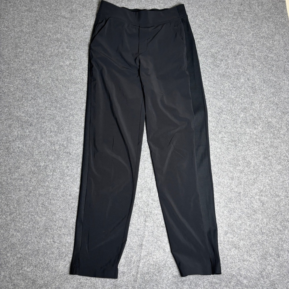 Athleta Brooklyn Black Stretch Pockets Mid Rise Pull On Ankle Pants Women Size 2